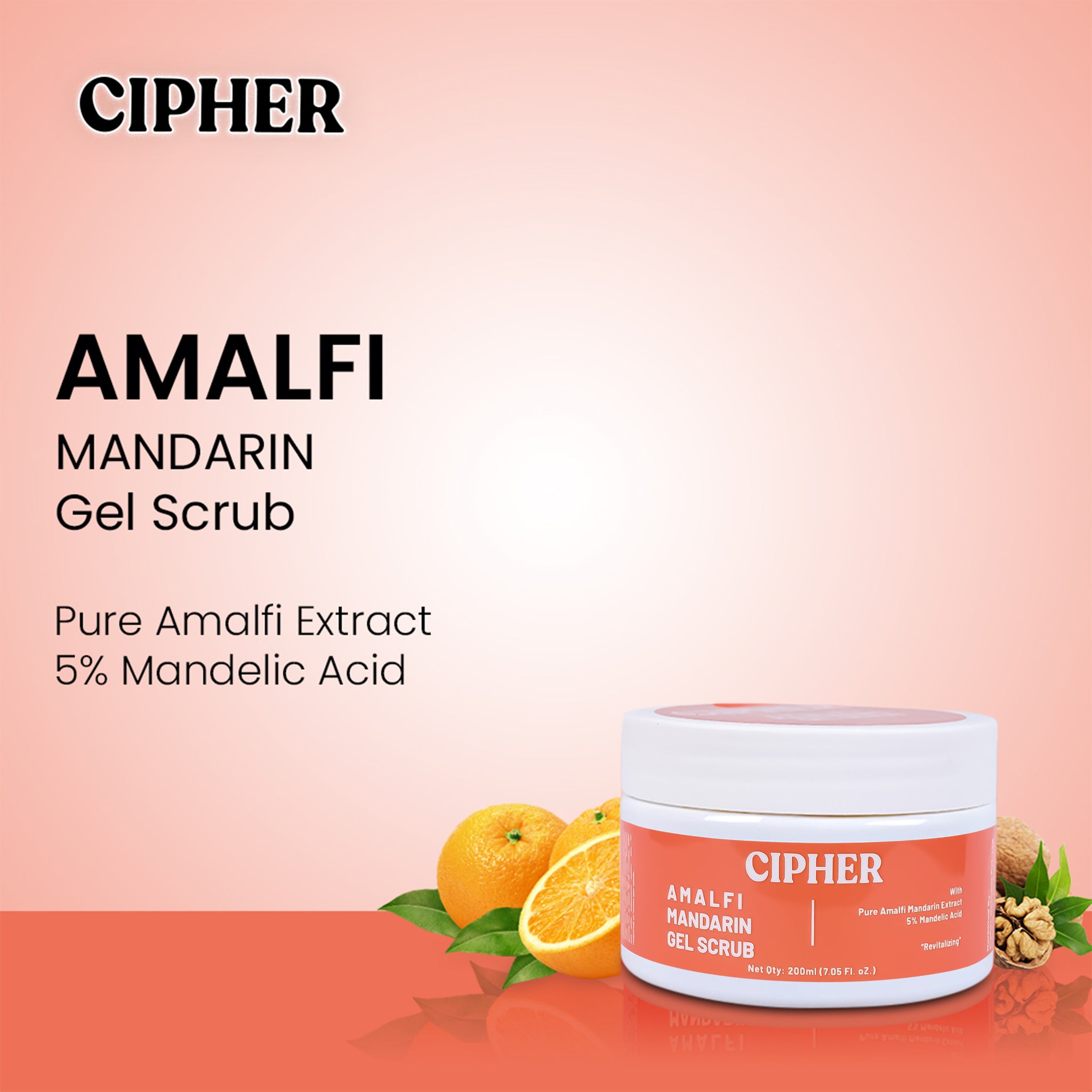 CIPHER Amalfi Mandarin Gel Scrub - 200ml