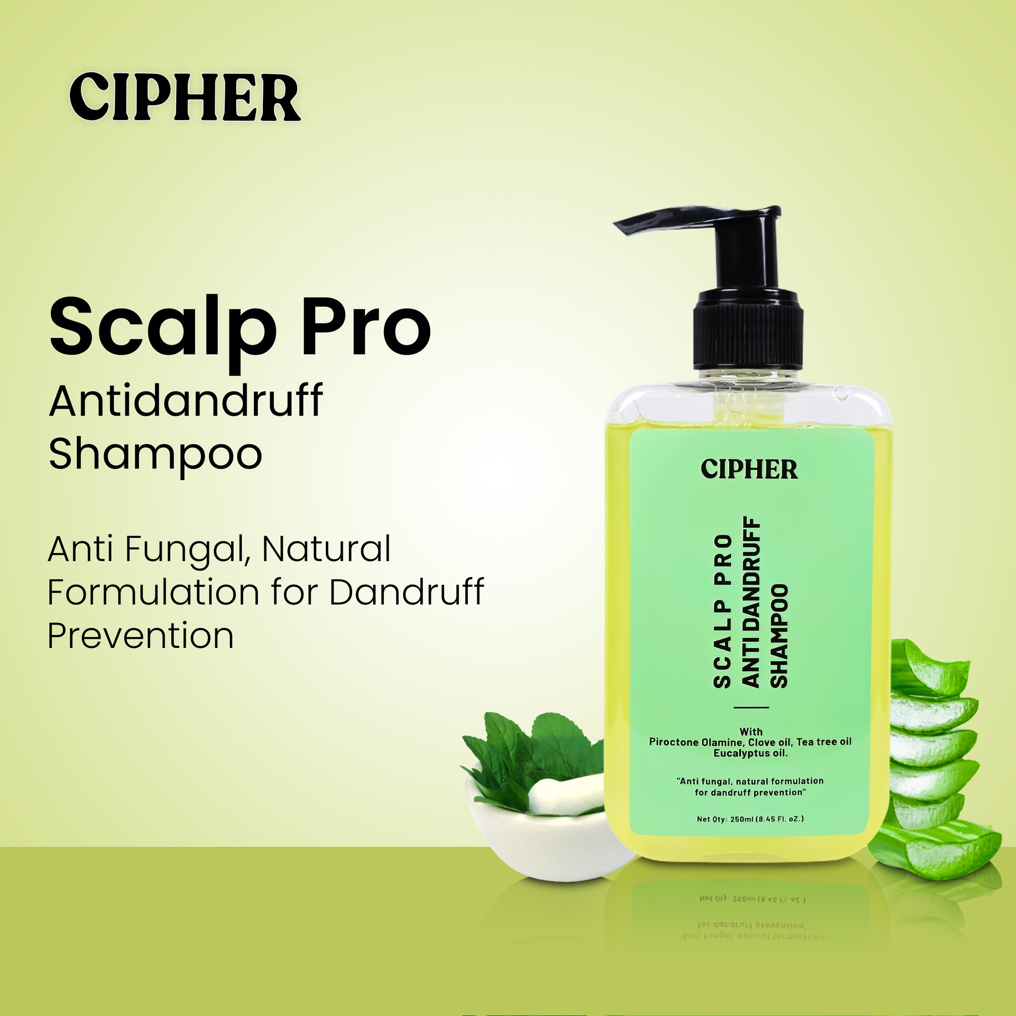 CIPHER SCALP PRO ANTIDANDRUFF SHAMPOO - 250ml